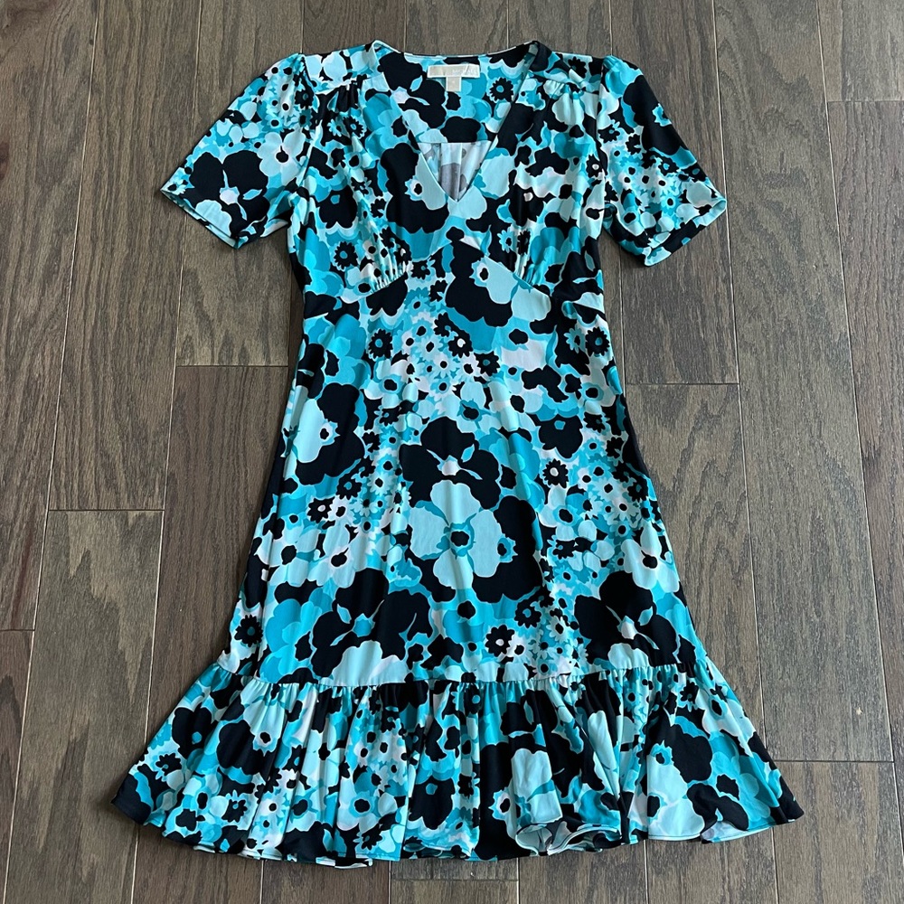 MICHAEL Michael Kors Floral Matte Jersey Dress